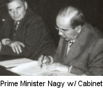 Prime Minister Imre Nagy with his Cabinet