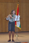 Lydia Nyerges performed a flute solo of Brahm's "Hungarian Dances."