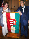 Kato Karasz and Dr. Paul J. Szilagyi at AHF's Commemoration of the 1956 Hungarian Revolution in Washington, D.C.'s Cosmos Club