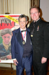 Dr. Paul Szilagyi, 2006 recipient of the Col. Commandant Michael Kovats Medal of Freedom, and son, Bryan Dawson-Szilagyi