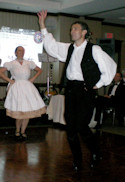 Árpád and Sylvia Fábián-Kovács performed Rábaközi Dances