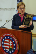 Congresswoman Kaptur, in accepting her award, commented on her love and respect for Hungary
