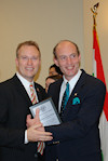Bryan Dawson, Chair of the Executive Committee, with Congressman Thaddeus McCotter at the 2007 Congressional Reception honoring the 100th Anniversary of the American Hungarian Federation