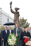 AHF members, leaders, and guests commemorate the 1956 Hungarian Revolution at the Victims of Communism Memorial in Washington, DC
