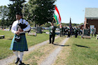 Darr Mine Commemoration at Olive Branch Church in Rostraver, PA - Scott Hamilton on bagpipes