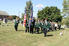 Darr Mine Commemoration at Olive Branch Church in Rostraver, PA - VFW Honor Guard from Perryopolis