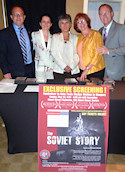 The Boston Red Sludge Relief Committee, Left to Right: Jim Buzgo, Ildiko Losonci, Mariann Polgar-Turcsanyi, Agnes Virga, Bryan Dawson