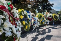 AHF joins embassies and other organizations in a wreath laying ceremony at the Victims of Communism Memorial in Washington, DC