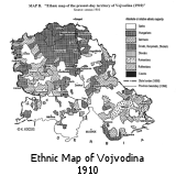 Ethnic Map of Vojvodina 1910