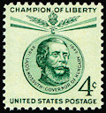 The U.S. Postal Service issued Louis Kossuth stamps in 1958 as part of the "Champion of Liberty" series designed by AHF's renowned artist Gabriella Koszorus Varsa a recipient of AHF's highest honor, the Michael Kovats Medal of Freedom, for her lifetime achievements.